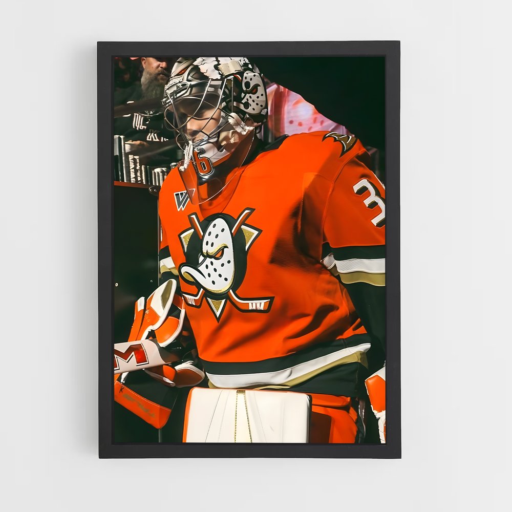 Poster La Puissance Orange – affiche Hockey sur glace (vue 2)